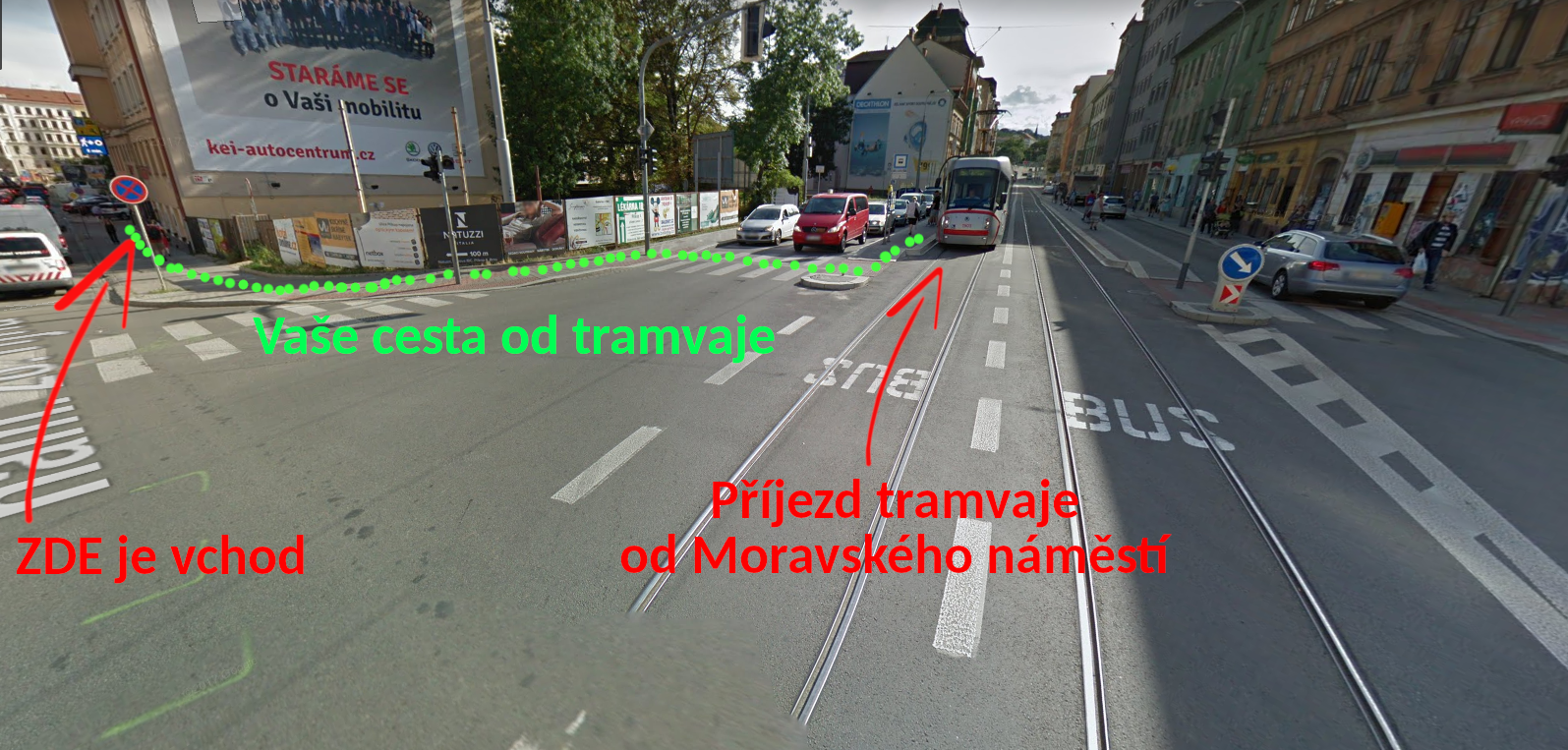 CESTA OD TRAMVAJE